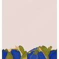 thumbnail image 2 of Simply Daisy's Sunset Tulip Garden 18x14 inch Blue Floral Print Placemat (Set of Four), 2 of 2