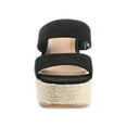 thumbnail image 6 of Journee Womens Ilyana Wedge Heel Espadrille Sandals, 6 of 8