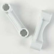 Closetmaid 77545 Shelf End Cap, 1/2 in L x 1/2 in W x 1/2 in D, Plastic, White per 50 CD 2
