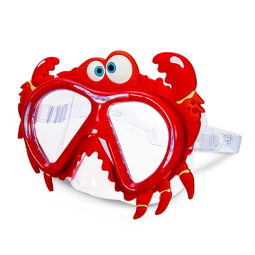Dolfino Red Crabby Swim Goggle Mask, Unisex