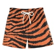 thumbnail image 2 of oqasdz Boys Swim Trunks with Compression Liner Drawstring Waist Leopard Printed Comfortable Shorts for Kids Swimming Summer Holiday, 2 of 5