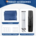 thumbnail image 4 of Alvantor 8 x 8 ft Pop up Canopy Tent with Waterproof Folding Outdoor Shelter and Carry Bag, Blue, 4-Person Capacity, 4 of 15