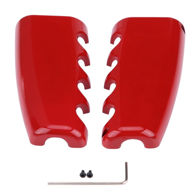 Embellecedor de cubierta de empuñaduras de freno de mano, aleación de aluminio, rojo, para Ford Mustang 2015-2017 Jadeshay A