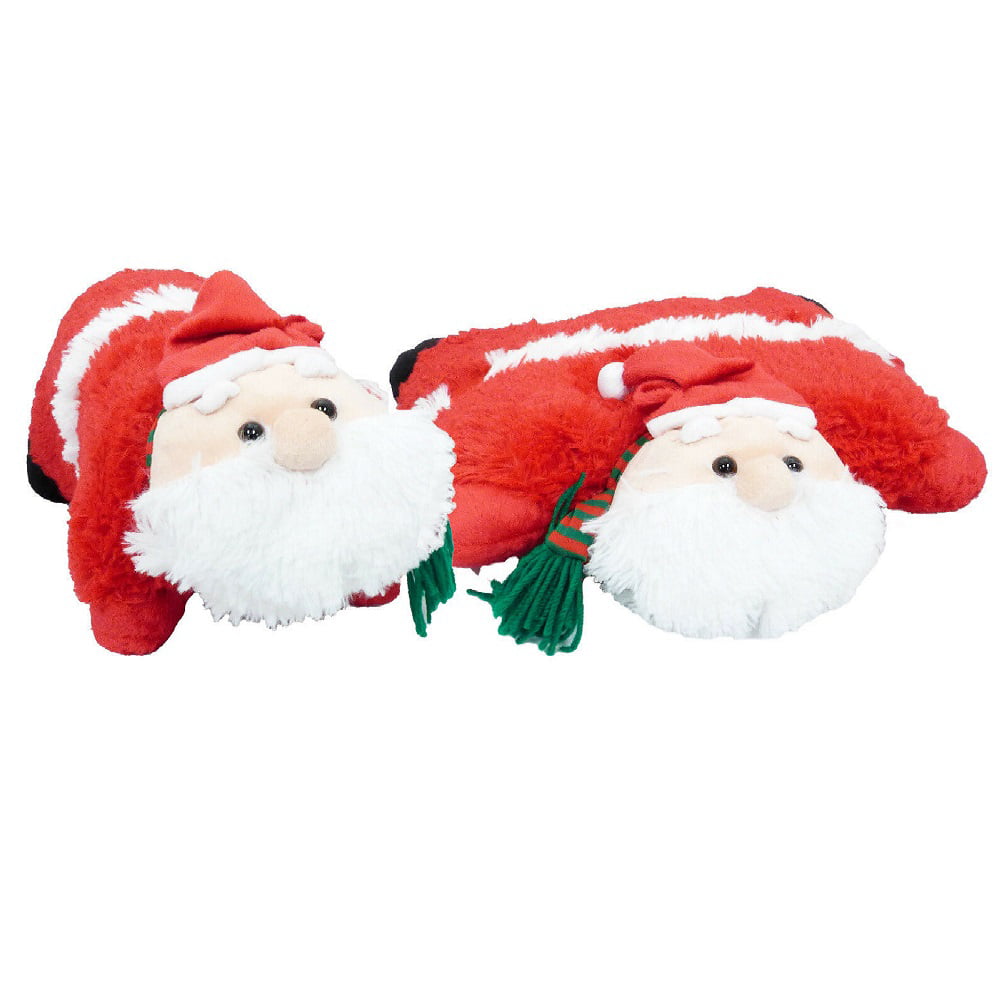 Santa Claus Pet Animal Pillow With Scarf Fold Up Soft Pillow & Animal Pet