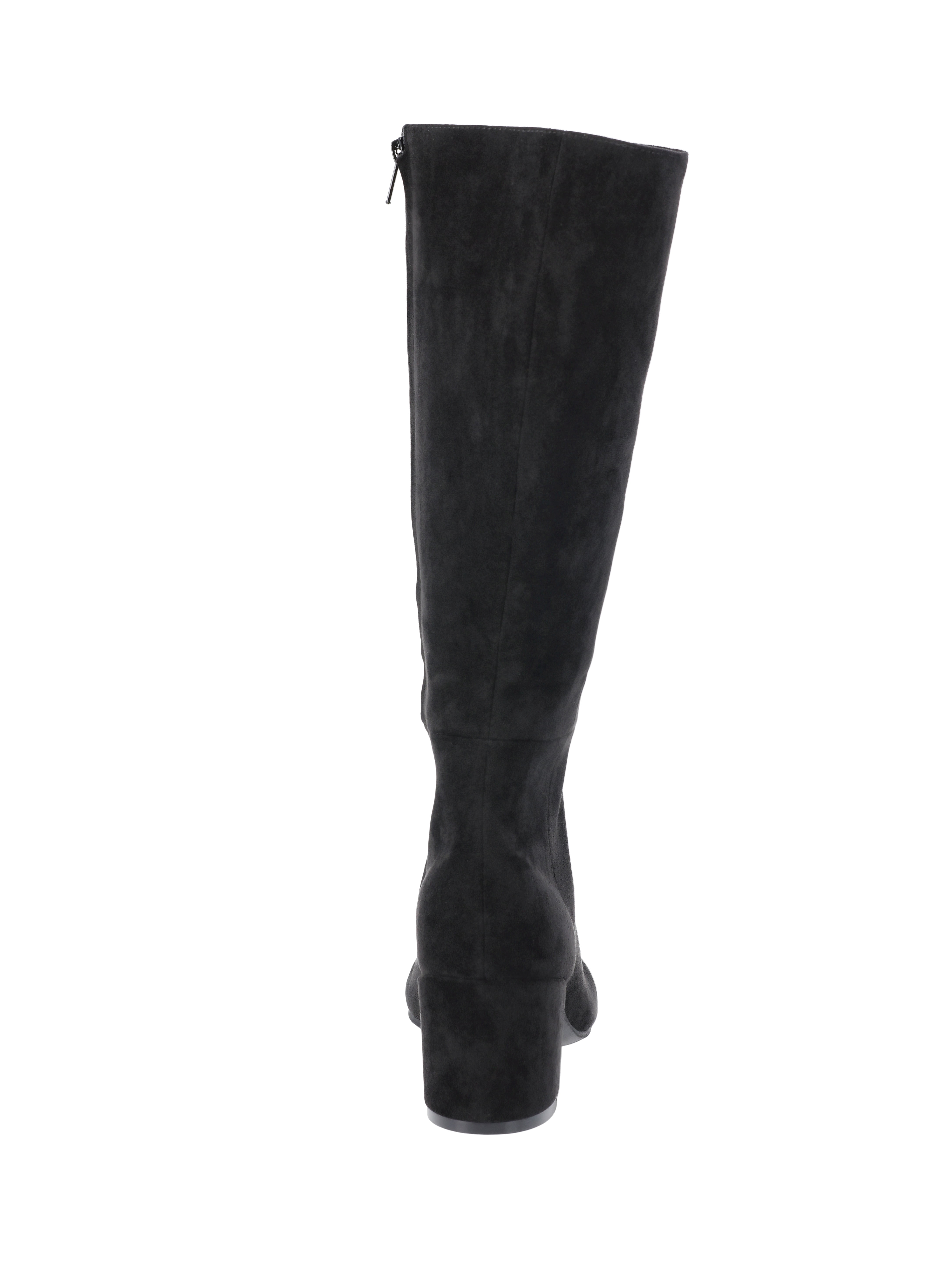 Time and Tru Women's Faux Suede Tall Block Heel Boots
