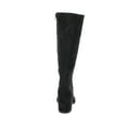 thumbnail image 3 of Time and Tru Women's Faux Suede Tall Block Heel Boots, 3 of 5