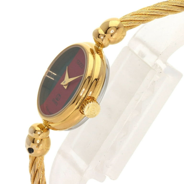 Pre-Owned Gucci 2047.1L Sherry Line Watch GP Ladies GUCCI