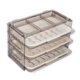 thumbnail image 2 of Recipientes multifuncionales para almacenamiento de alimento Baoblaze Organizador de nevera 28 cm x 18 cm x 15 cm gris, 2 of 6