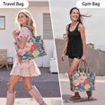 thumbnail image 6 of Large Capacity Tote Bag,Pioneer Flower Floral Print Pattern Handbag Fashion Luxury Tote Bag,15.7"x13"x 5.1" Inches,Laptop Compatible, 6 of 6