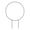 Round, variant on Ruanlalo Plant Circle Trellis Climbing Plants Coated Wire Trellis Planter Insert Heart Shape Trellis Small Plant Support Stakes for Flowers Houseplants Garden Vines