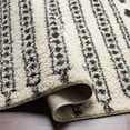 thumbnail image 4 of Surya Beni shag BSH-2323 31 x 87" Runner Fabric Rug in Black and Cream, 4 of 7