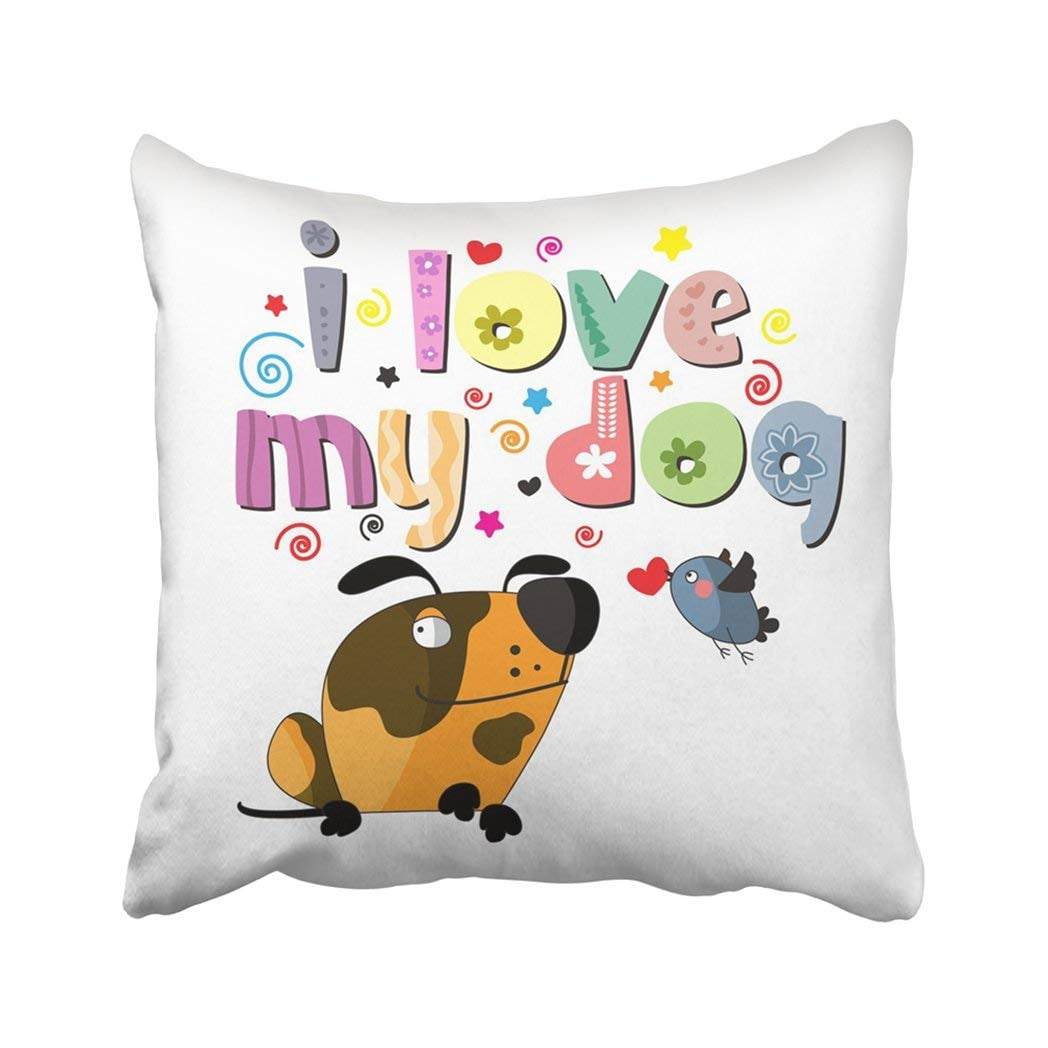 ARTJIA Alphabet The Original Spelling Of Phrase I Love My Dog Animals