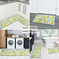 thumbnail image 4 of Funny Bath Mat Super Absorbent Quick Dry 17"x27" Rubber Backed Washable Fun Bathroom Rugs Non Slip Bath Rugs Mats for Shower Oval Blue Bathroom Rug, 4 of 6