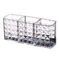 thumbnail image 1 of Organizador de maquillaje acrílico patrón de diamante 3 compactos cosméticos transparente cajón de maquillaje Feliz Sencillez, 1 of 5