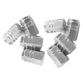 thumbnail image 1 of Speravity 10 Uds tapas de válvula de neumático de coche pieza de repuesto profesional accesorios de rueda de coche cubierta de vástago de Herramientas y ferretería Plata, 1 of 6
