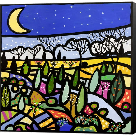 Lucciole a Primavera by Wallas, Canvas Wall Art, 12W x 12H