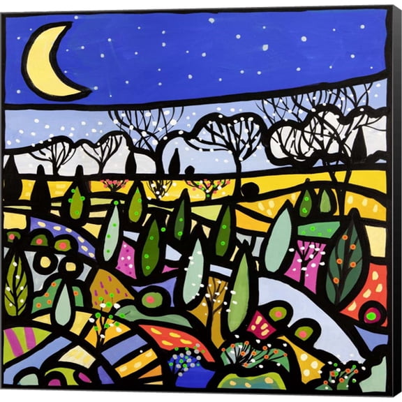 Lucciole a Primavera by Wallas, Canvas Wall Art, 12W x 12H