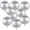 Silver, variant on GIXUSIL 9Pcs Iridescent Balloons,22 inch Iridescent Birthday Decorations Giant 4D Round Balloons for Wedding Shower Holographic Party Decor,Pink