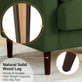 thumbnail image 5 of DREAMSIDEA Modern Upholstered Corduroy Accent Chairs Comfy Armchair Reading Chair with Pillows for Living Room Bedroom Reading Room,Green, 5 of 8