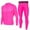 Hot Pink, variant on YOIAVAIOY Men's Sports Running Set long Sleeve Shirt Matching Leggings 2 Piece Yoga Sets Gym Workout Quick Dry Fitness Tracksuit Green M