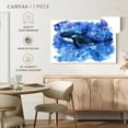 thumbnail image 5 of Elephant Stock Blue Killer Whale Wall Art - Horizontal Canvas Wall Art - Living Room Wall Decor - Watercolor Animal Canvas - Blue And White Decor - 30" x 20", 5 of 8