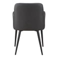 thumbnail image 4 of Moe's Home Collection Cantata Dining Chair Mayon Black Vegan Leather-Set Of Two, 4 of 7