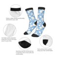 thumbnail image 3 of Honeii Daisies Flowers Print Children's Colorful Socks,Unisex Kids and Toddlers' Cushioned Sock,Kids Athletic Crew Socks,for Everyday Wear and Sports, 3 of 5