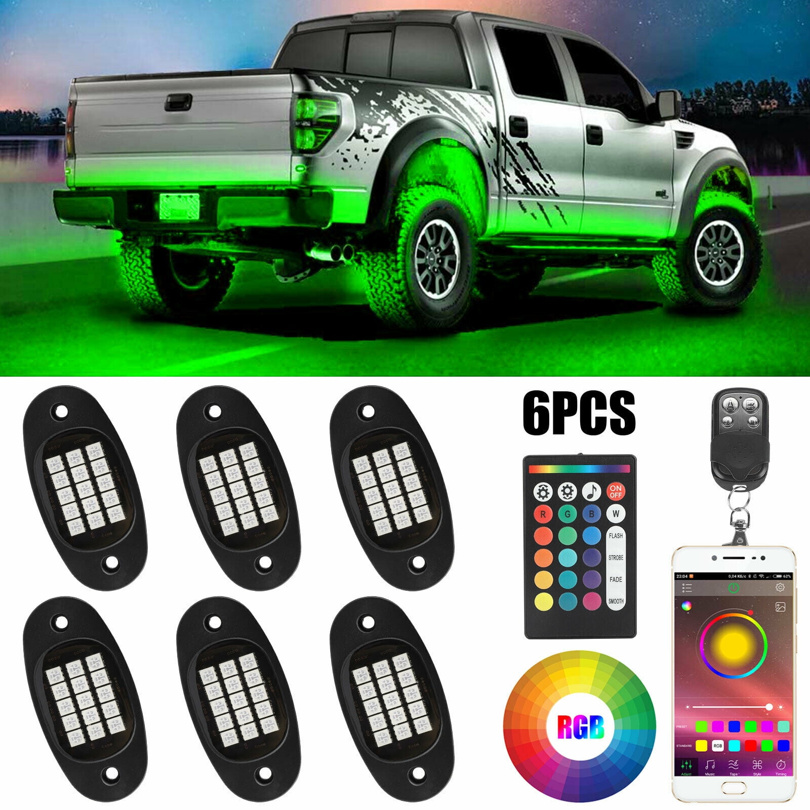1X 8X Mini Flexible USB LED Light Interior Car Strip Neon Car Atmosphere Lamp RK 