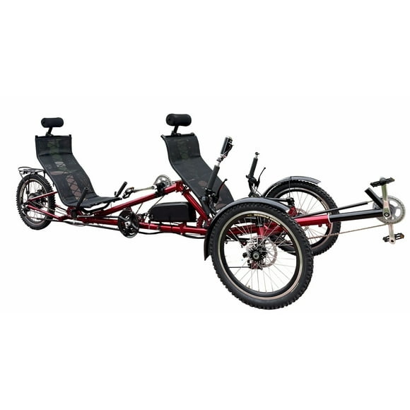 Electric Tandem Tricycle for Adults | 2 Seater Adventure Trike