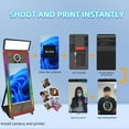 thumbnail image 4 of VANYA Magic Mirror Photo Booth 65’’ Mirror Photo Booth 43’’ Interactive Touch Screen photobooth with square Light for weddings (43 Inch Photo Booth Machine, Black Machine), 4 of 10