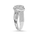 thumbnail image 3 of 1ct Vintage 3-Stone Halo Diamond Ring 10K White Gold, 3 of 3