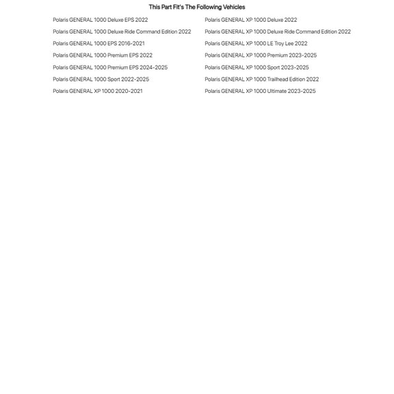 Tusk Soft Upper Doors For Polaris GENERAL XP 1000 2020-2021