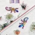 thumbnail image 4 of Easter Gecko Metal Wall Sculptures, 2 Pack Colorful Decorative Hangings, Living Room Bedroom Patio Wall Accents, 4 of 7