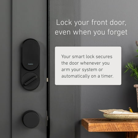 SimpliSafe - Smart Lock - Compatible with Gen 3 home security system - Black