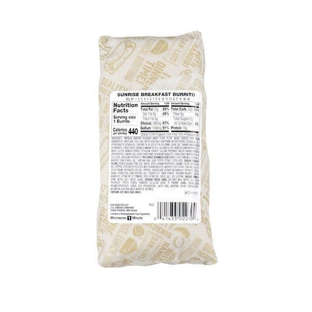 Deli Express Sunrise Breakfast Burrito, 6.2 Ounce (Pack of 12)
