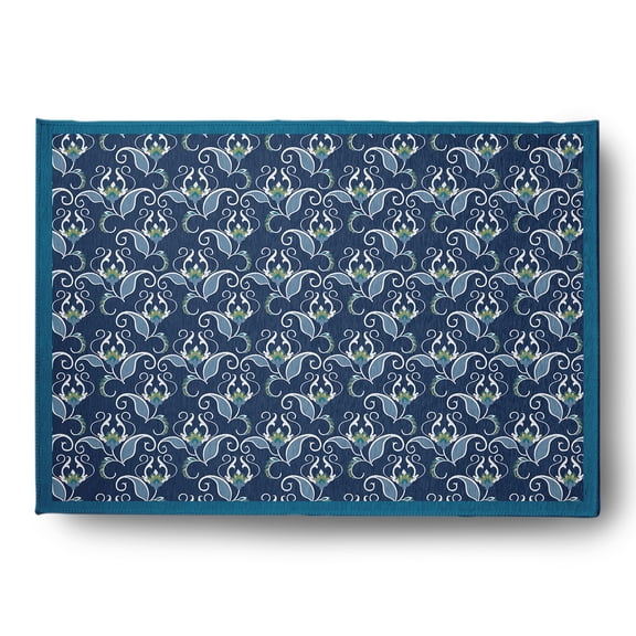 Simply Daisy 4' x 6' Unreal Teal West IndiesIndoor/outdoor Rug