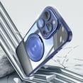 thumbnail image 6 of ELEHOLD Magnetic Case for iPhone 16 Pro, Compatible with Mag safe Accessory Adjustable Foldable 360° Ring Kickstand Camera Protector Shockproof Rugged Clear Case for iPhone 16 Pro,Blue, 6 of 8