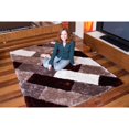 thumbnail image 2 of Amazing Rugs R1131-57 5 x 7 ft. 3D Shaggy Hand Tufted Shag Area Rug in Parquette, 2 of 4