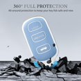 thumbnail image 3 of Key Fob Cover Compatible with Toyota Camry 2002-2006 4 Button Keychain Case Holder Protector,Silver Blue, 3 of 5