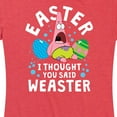 thumbnail image 3 of SpongeBob Squarepants - Easter Weaster - Women's Short Sleeve Graphic T-Shirt, 3 of 6