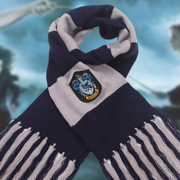 Bufanda Larga De Anime Bufanda larga de anime, bufanda suave a rayas, accesorios de ropa para regalos (azul)