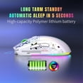 thumbnail image 4 of Yeeon 3 Modes Bluetooth Gaming Mouse Rechargeable 2.4G USB Wireless RGB Backlight Mice,black, 4 of 9