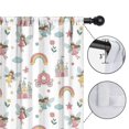 thumbnail image 4 of Blackout Kids Curtains,White Princess Fairy Castle Pattern Childrens Insulated Curtains Set Of 2,Bedroom Essentials,Toddler Room Decor 42"x63", 4 of 5