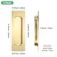 thumbnail image 3 of Uxcell 4-Pack Tiradores Empotrados, 4.72 Pulgadas Cuadradas de Acero Inoxidable 304 para Puertas de Closet Corredizas [Dorado], 3 of 6