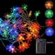 thumbnail image 2 of ZHAOCHENG Lámpara de hadas de nieve de 5 m, 50 unidades, cadena de luces LED alimentadas por batería, para dormitorio, ventana de Navidad (color), 2 of 4