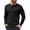 All Black, variant on Mens Knit Sweater Casual Henley Shirts Long Sleeve Pullover Sweater Button Down Shirts Fall Tops