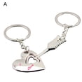 thumbnail image 3 of OPOLSKI 1 Pair Key Chain Cartoon Decorating 3D Effect Zinc Alloy Lovers Gift Wedding Favors Keyring A, 3 of 8