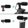 thumbnail image 2 of Video Microphone On-Camera Mini Condenser Record Interview Vlog Mic for Phone DSLR Camera 3.5mm Micr, 2 of 5