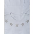 thumbnail image 3 of Ma Croix Mens Casual Graphic Print Silver Star Diamond Short Sleeve T Shirt, 3 of 6