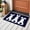 Black, variant on Rectangle Area Rugs 2 x 3 Ft, Easter Bunny Non-Slip Residential Carpet, Cute Rabbit Family Vintage Pink Abstract Indoor Crawling Mats Runner Rugs for Living Room/Dining Room/Bedroom